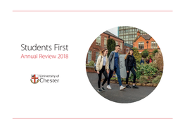 Students First Annual Review 2018 Contents Achievements