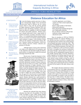 Distance Education for Africa