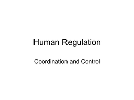 Human Regulation