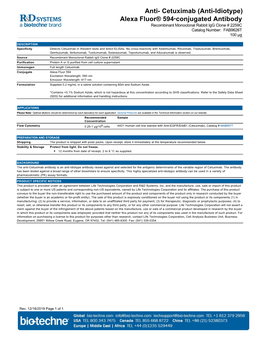 Anti-Idiotype) Alexa Fluor® 594‑Conjugated Antibody