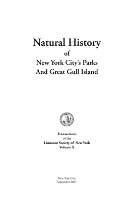 Of New York City's Parks and Great Gull Island
