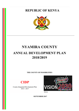 Annual Development Plan 2018/2019