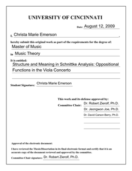 Viewed the Thesis/Dissertation in Its Final Electronic Format and Certify That It Is an Accurate Copy of the Document Reviewed and Approved by the Committee