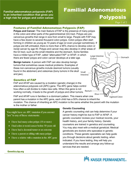 FAP: Familial Adenomatous Polyposis