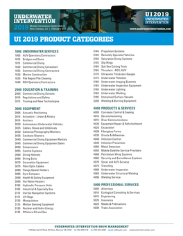 Ui 2019 Product Categories