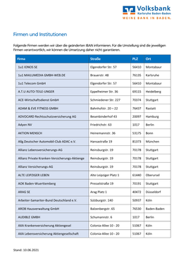 Firmen Und Institutionen