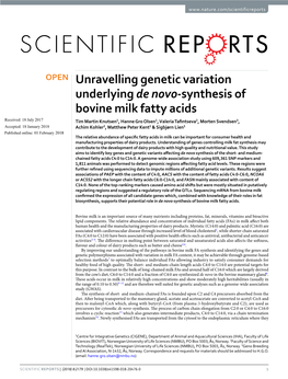 Unravelling Genetic Variation Underlying De Novo-Synthesis Of