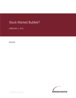 Stock Market Bubble?