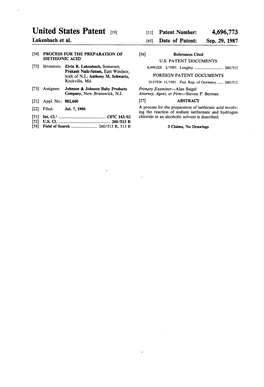 United States Patent (19) 11 Patent Number: 4,696,773 Lukenbach Et Al