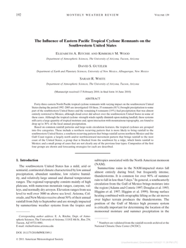 The Influence of Eastern Pacific Tropical Cyclone Remnants on The