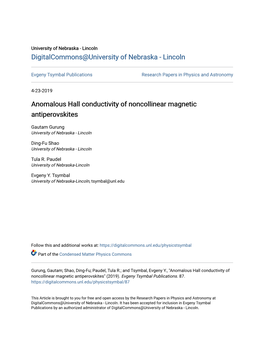 Anomalous Hall Conductivity of Noncollinear Magnetic Antiperovskites