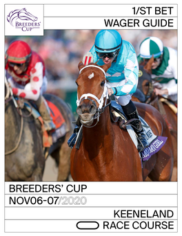 Wager Guide Keeneland Race Course Nov06-07 Breeders