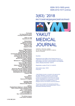 Yakut Medical Journal