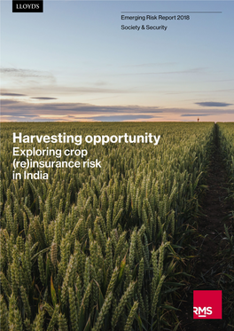 Harvesting Opportunity Exploring Crop (Re)Insurance Risk in India 02
