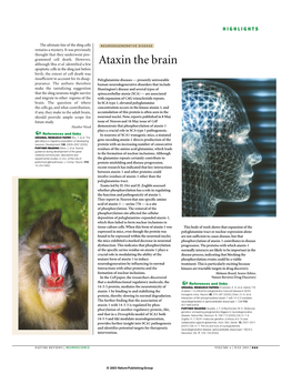 Ataxin the Brain