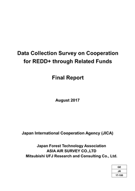 Data Collection Survey on Cooperation for REDD+ Through Related Funds