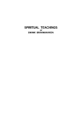 Spiritual Teachings