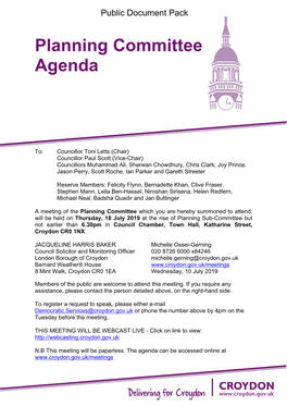 (Public Pack)Agenda Document for Planning Committee, 18/07/2019 18:30