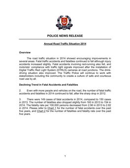 Police News Release