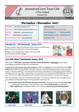 November –December 2017