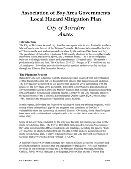 City of Belvedere Annex