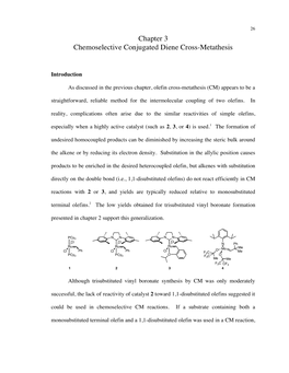 Chapter 3 Chemoselective Conjugated Diene Cross-Metathesis