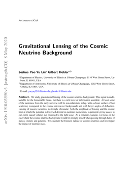 Gravitational Lensing of the Cosmic Neutrino Background