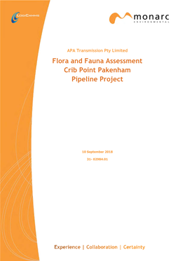 Flora and Fauna Assessment Crib Point Pakenham Pipeline Project