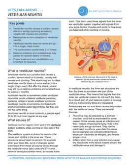 Let's Talk About . . . Vestibular Neuritis