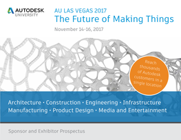 The Future of Making Things November 14-16, 2017