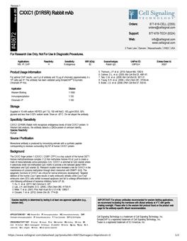 40672 CXXC1 (D1R5R) Rabbit Mab