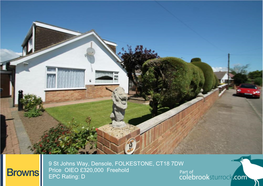 9 St Johns Way, Densole, FOLKESTONE, CT18 7DW Price OIEO £320,000 Freehold Part of EPC Rating: D