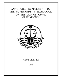 Annotated Supplement to the Commander's Handbook On