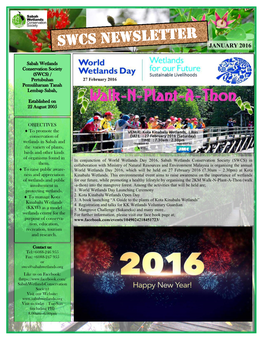 Swcs Newsletter January 2016