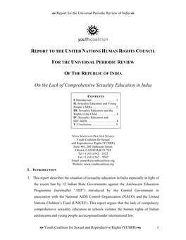 Sex Education in Their Syllabi but Such Schools Are a Minority