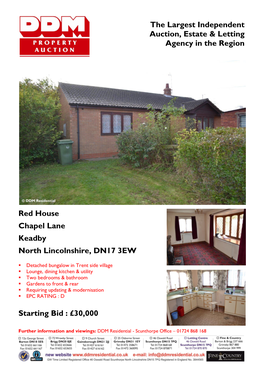 Red House Chapel Lane Keadby North Lincolnshire, DN17 3EW