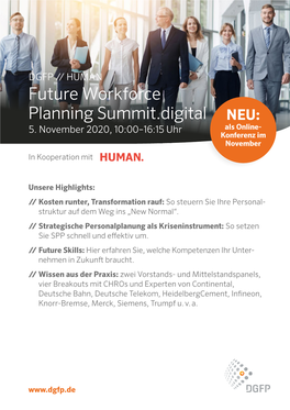 Future Workforce Planning Summit.Digital NEU: 5