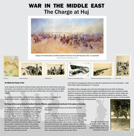 The Middle East Theatre of War the Charge at Huj Occurred During The