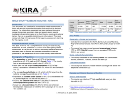Isiolo County Baseline Analysis