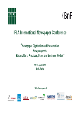 IFLA International Newspaper Conference
