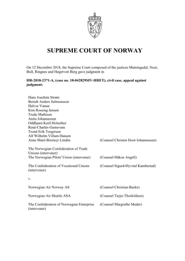 Supreme Court of Norway