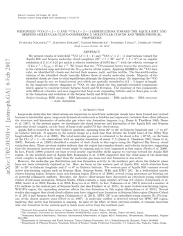 Wide-Field $^{12} $ CO ($ J= 2-1$) and $^{13} $ CO ($ J= 2-1