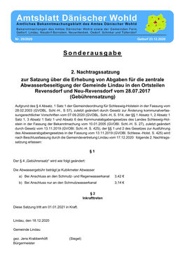 Sonderausgabe