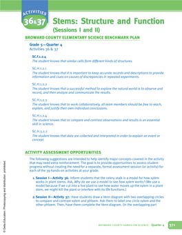 Structure and Function Stems