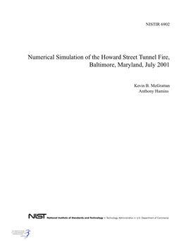 Numerial Simulation of the Howard Street Tunnel Fire, Baltimore