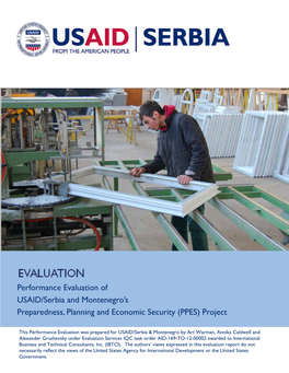 Performance Evaluation of USAID/Serbia and Montenegro's