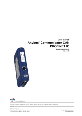 Anybus® Communicator CAN PROFINET IO Doc.Id