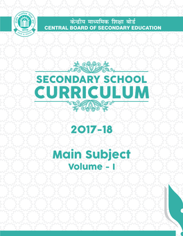 Secondary School 2017-18 Volume 1