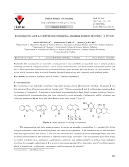 Isocoumarins and 3,4-Dihydroisocoumarins, Amazing Natural Products: a Review