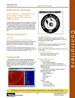 6000 Series Software Motion Architecttm Compucam